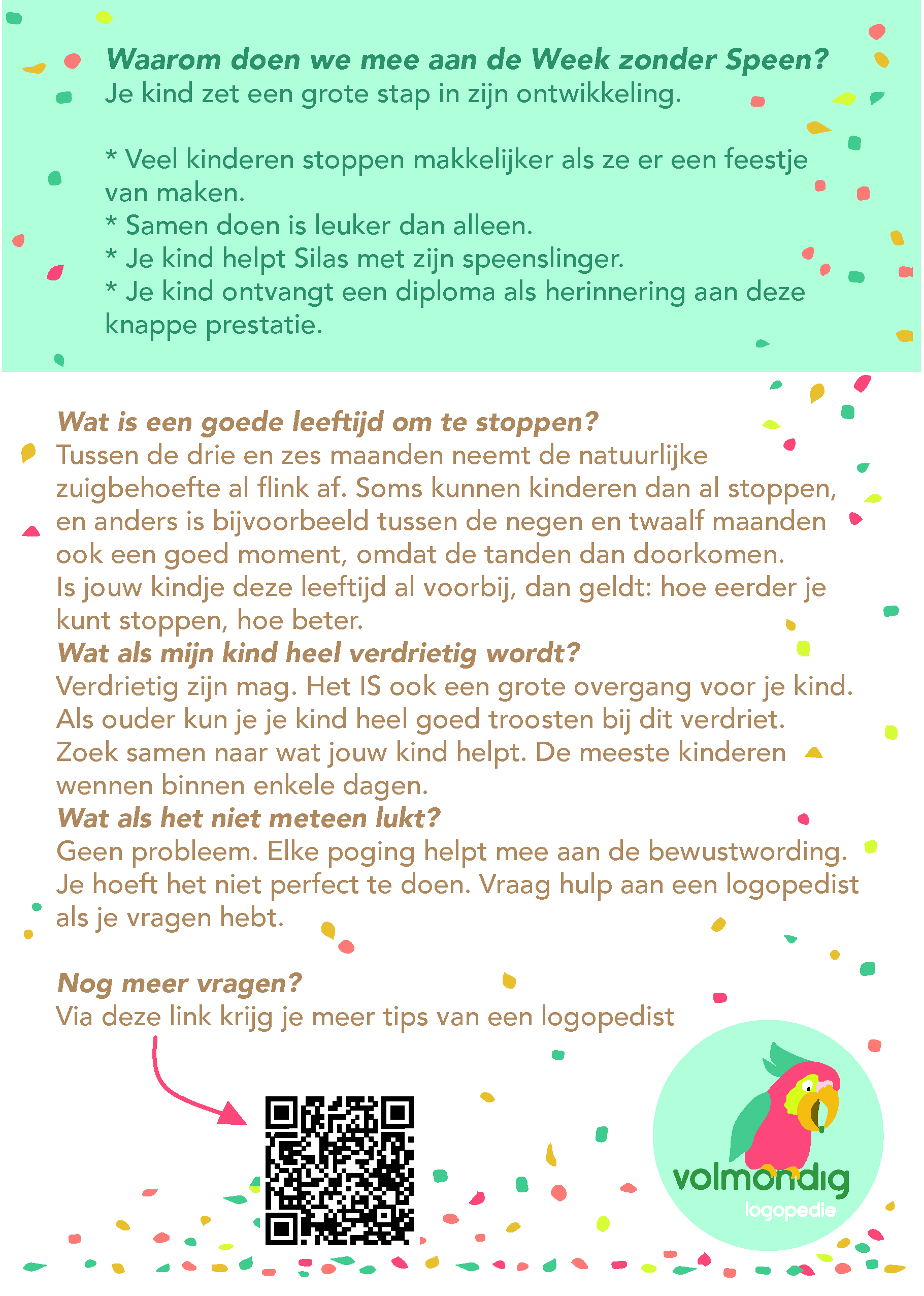 Flyers Week zonder Speen - Afbeelding 3